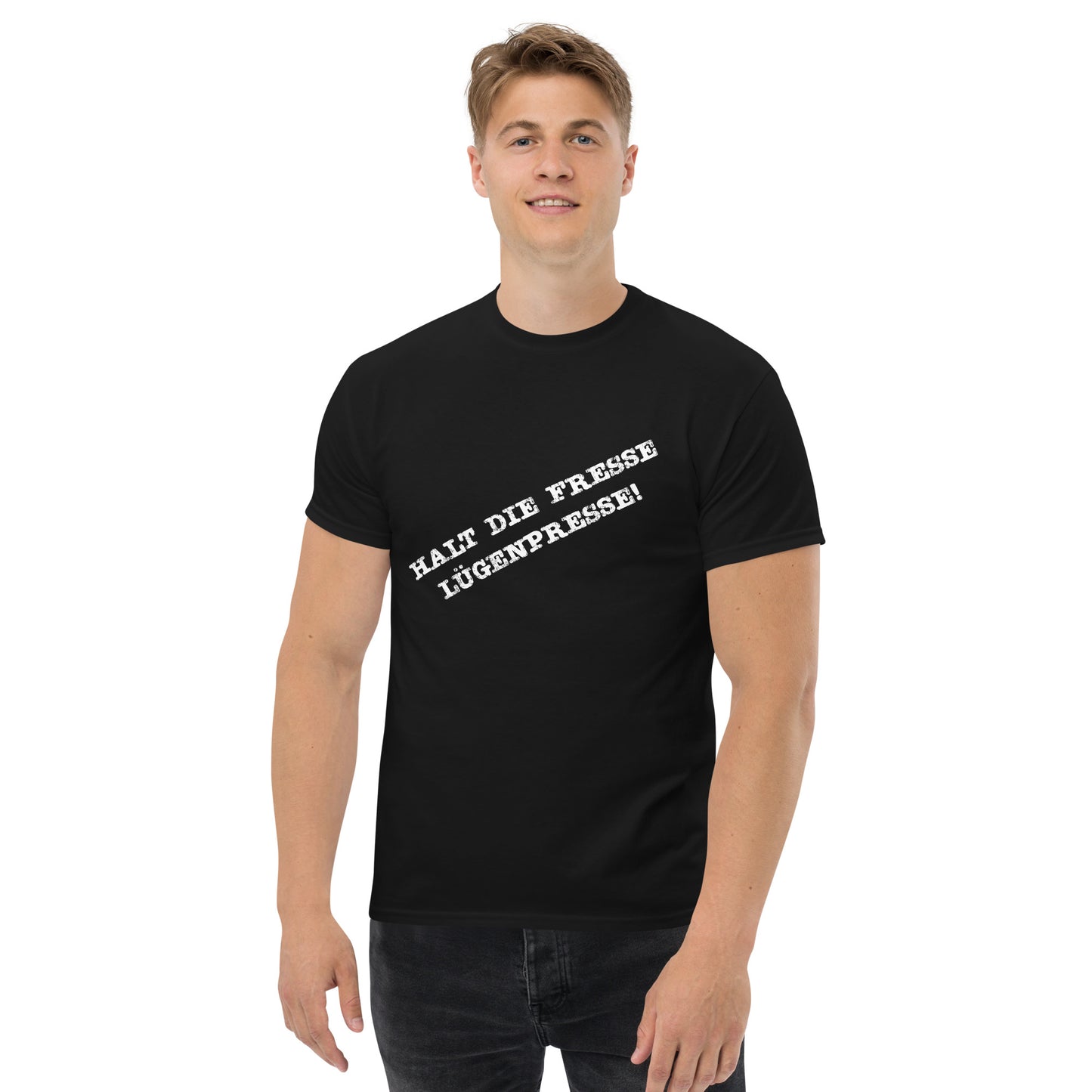 Halt die Fresse - Klassisches Unisex T-Shirt