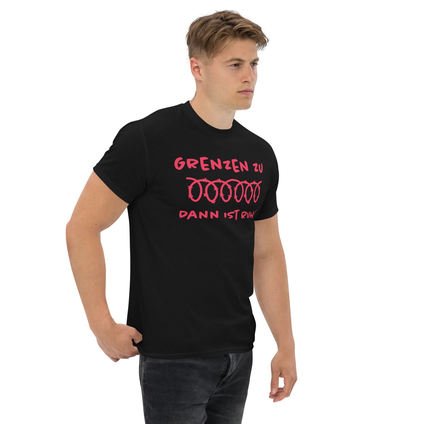 Grenzen zu - Klassisches Unisex T-Shirt