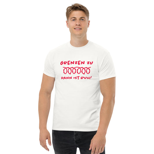 Grenzen zu - Klassisches Unisex T-Shirt